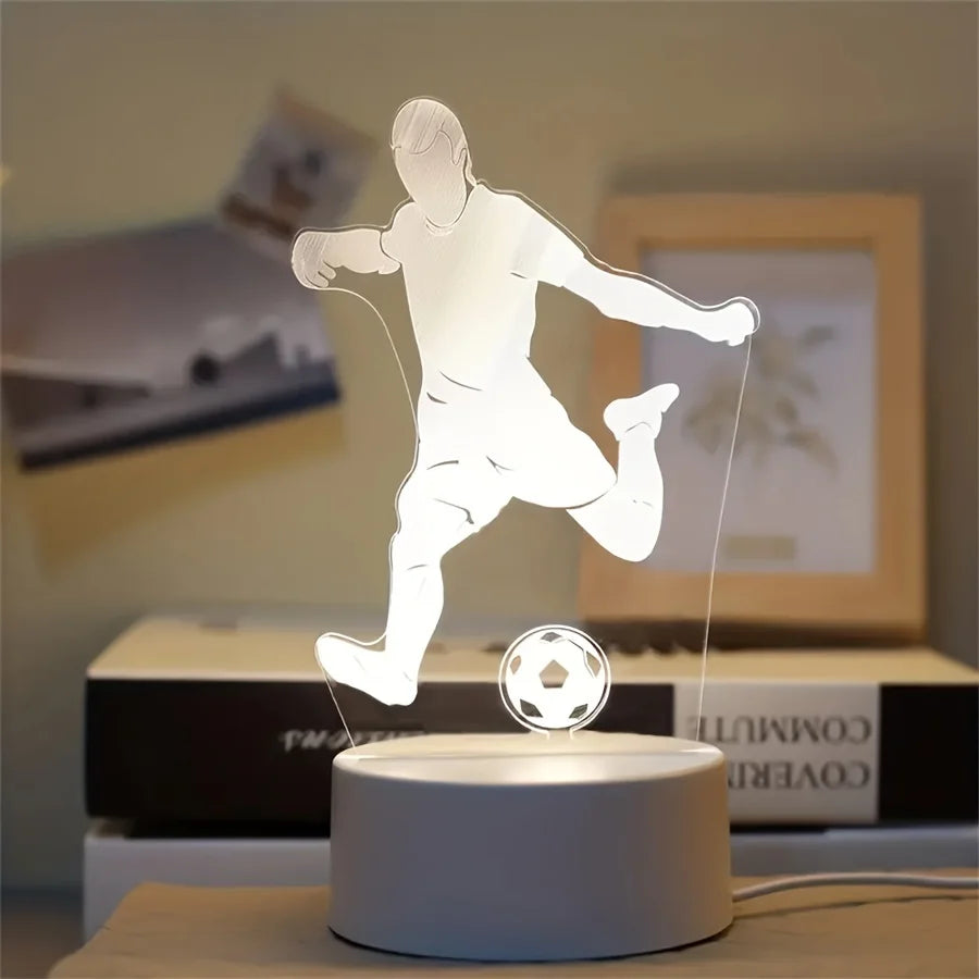 3D LED Football Bedside Lamp