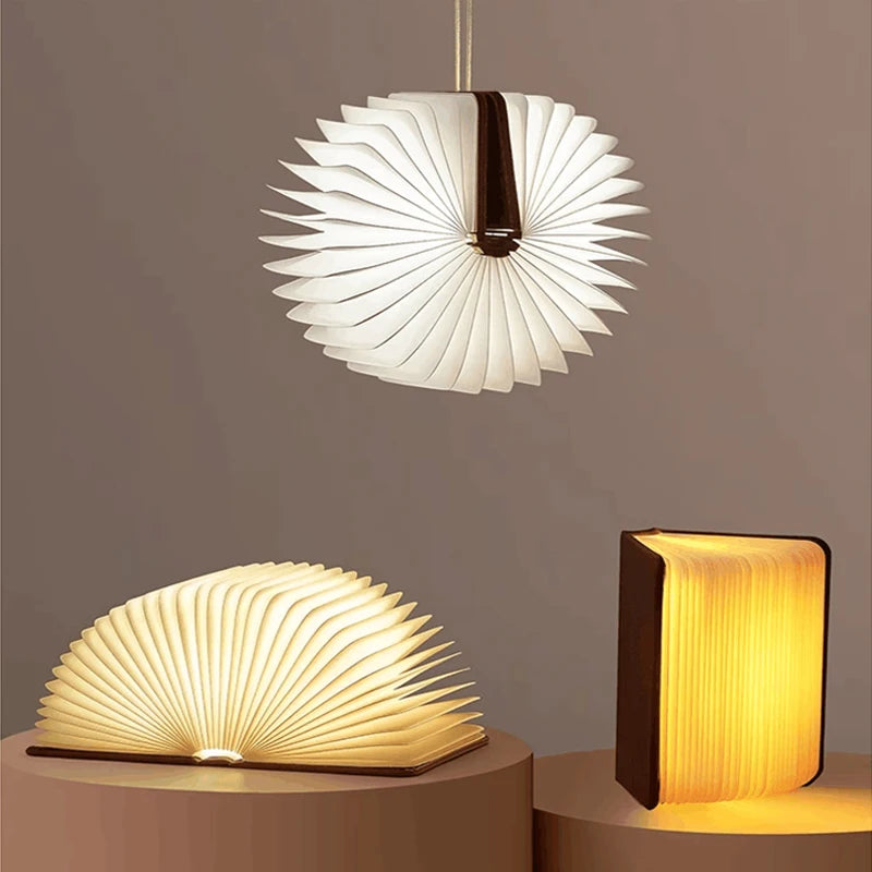 LED Wooden Book Lamp