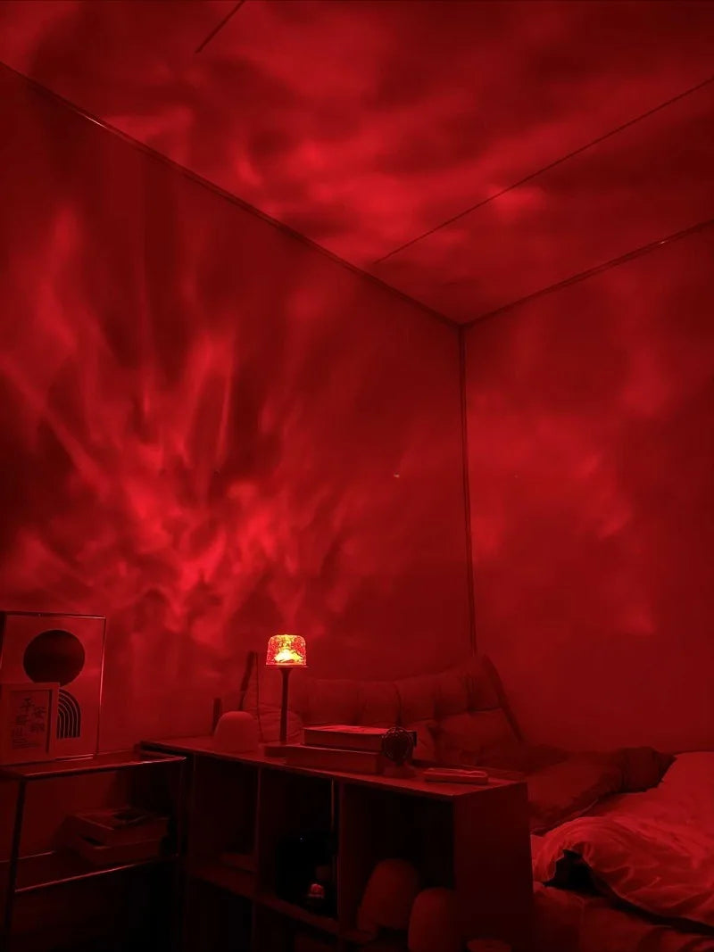 LED Water Ripple Projection Lamp