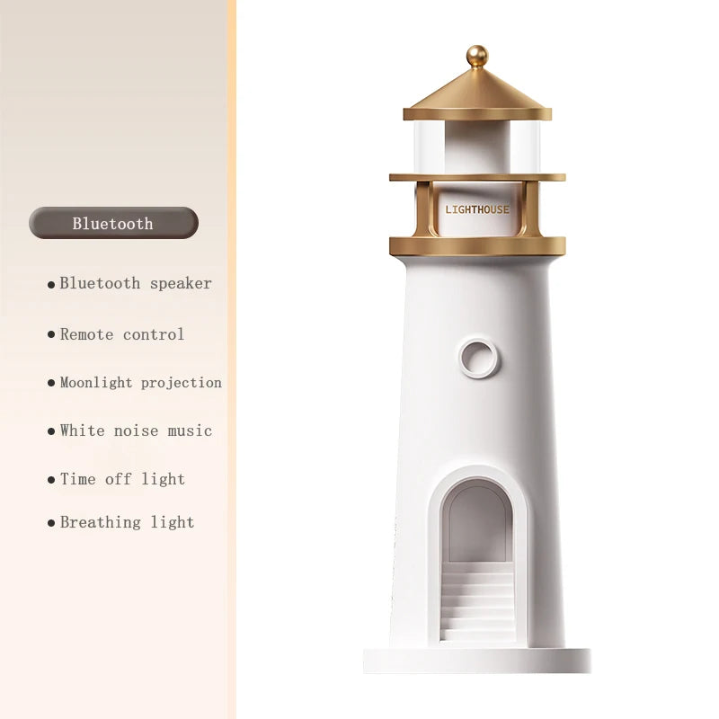 3D Moon Projection Lighthouse Lamp