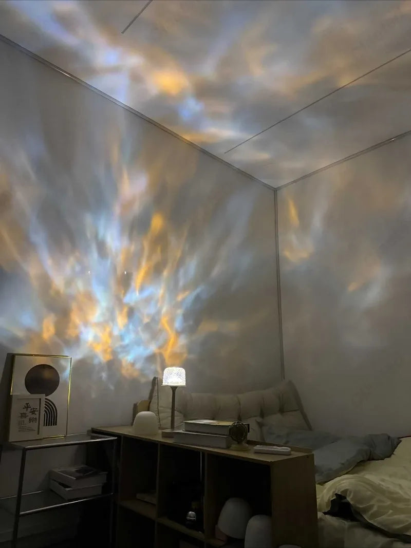 LED Water Ripple Projection Lamp