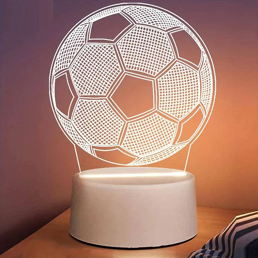 3D LED Football Bedside Lamp