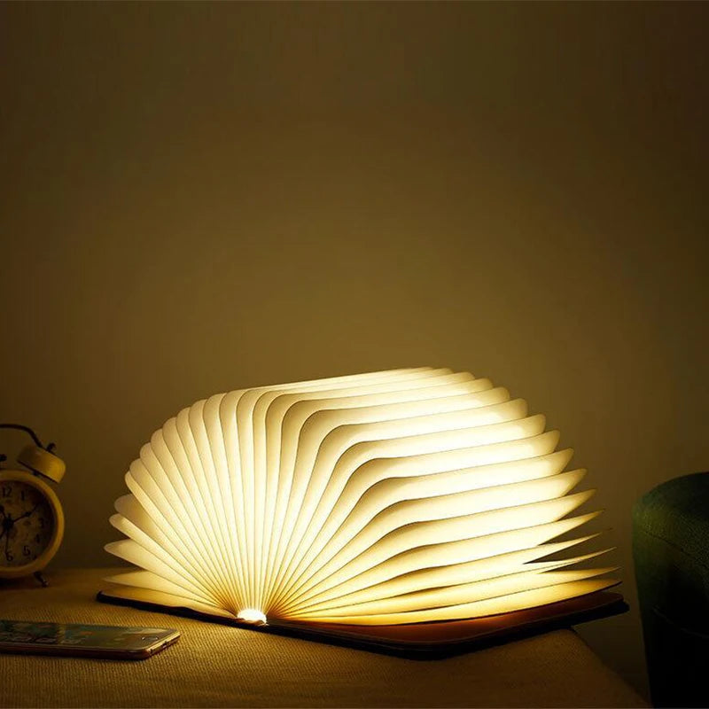 LED Wooden Book Lamp