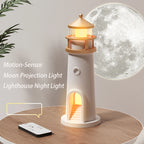 3D Moon Projection Lighthouse Lamp