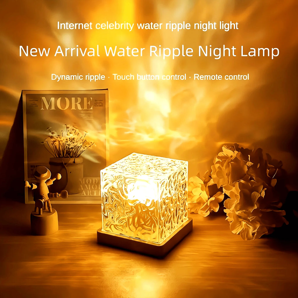 AuroraWave Crystal Ocean Projector Lamp