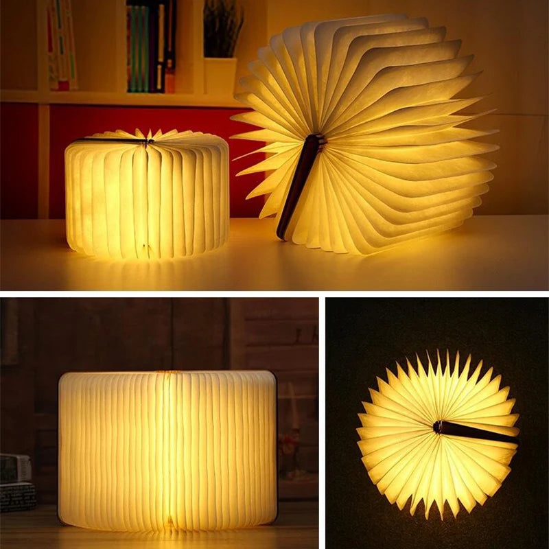 LED Wooden Book Lamp