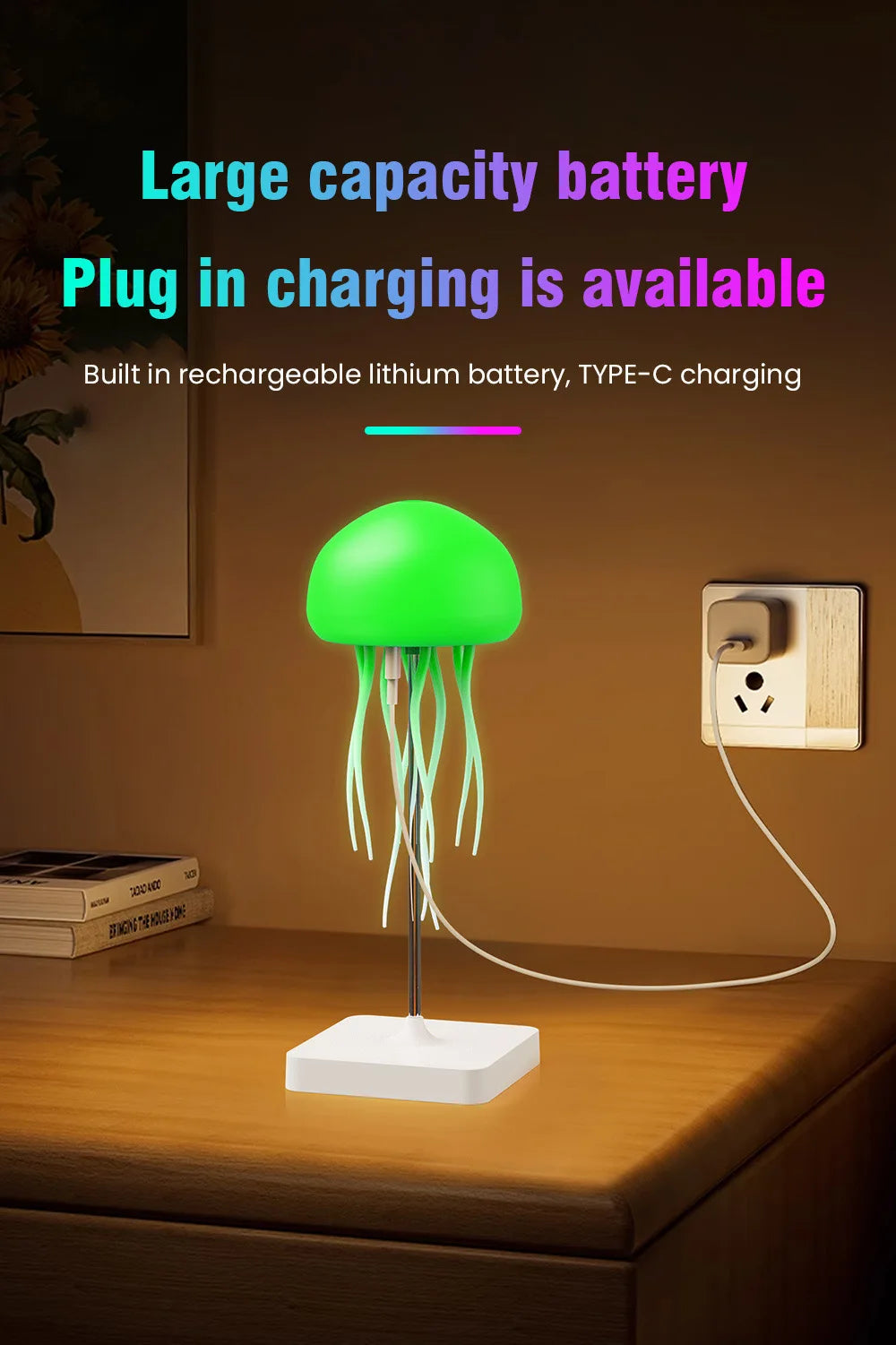 Floating Jellyfish LED Night Light