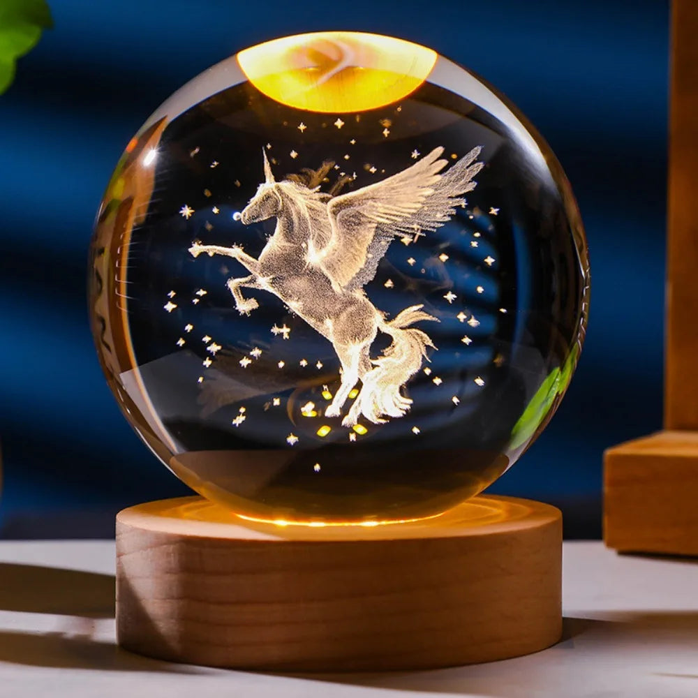 3D Crystal Glow Pet Night Light