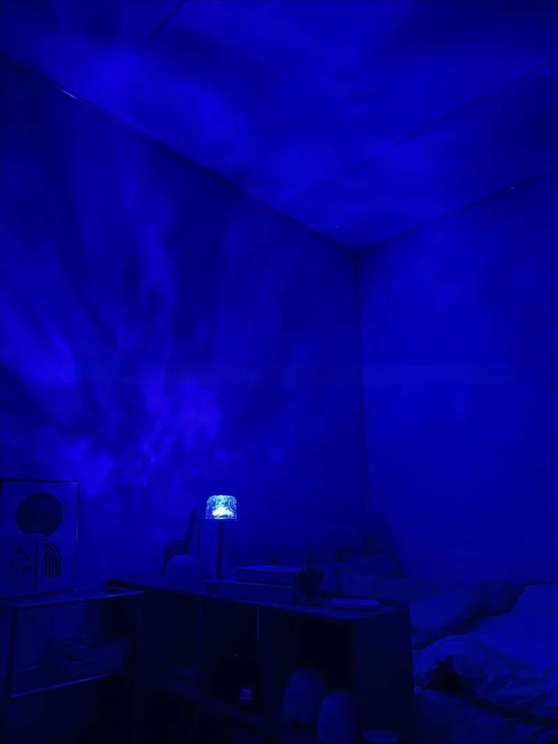 LED Water Ripple Projection Lamp